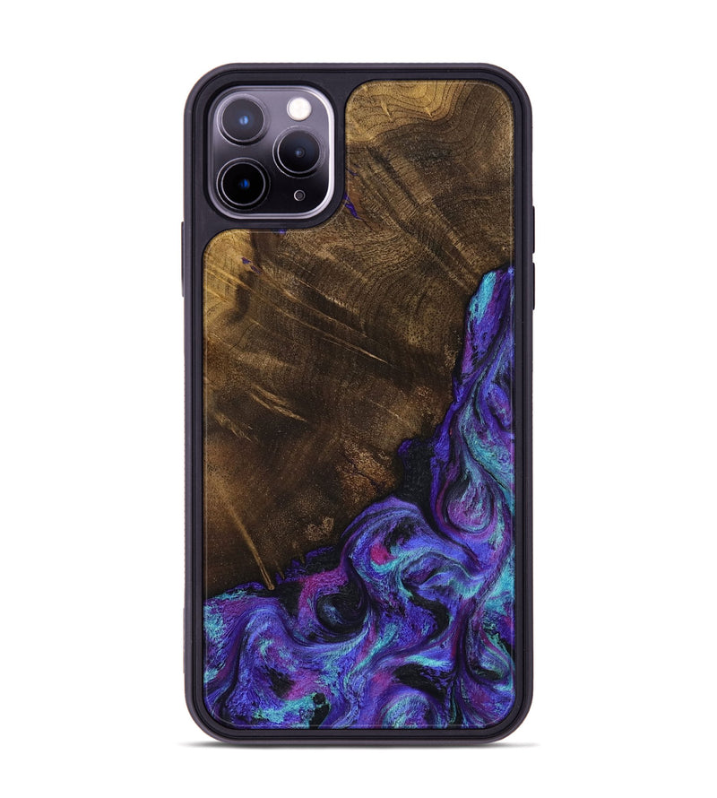 iPhone 11 Pro Max Wood Phone Case - Chris (Purple, 799631)