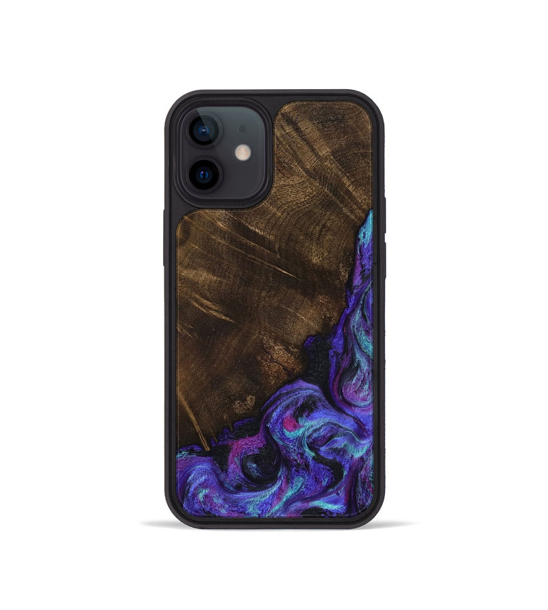 iPhone 12 mini Wood Phone Case - Chris (Purple, 799631)