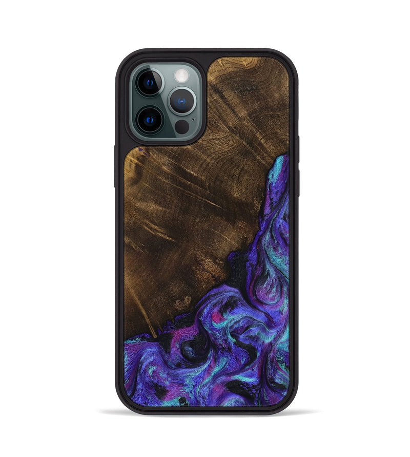 iPhone 12 Pro Wood Phone Case - Chris (Purple, 799631)