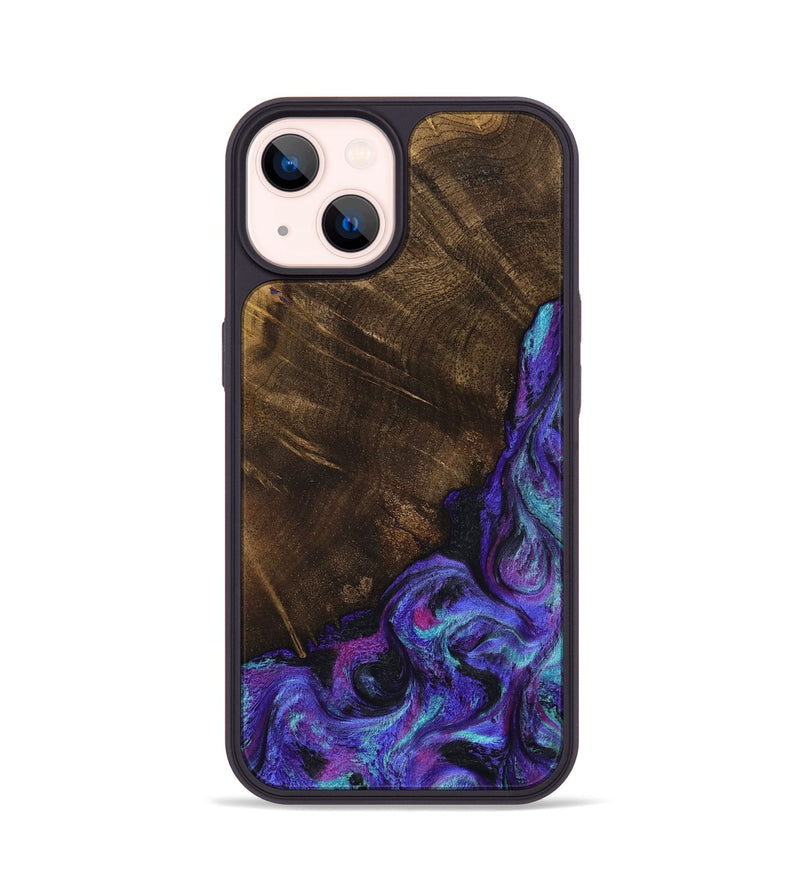 iPhone 14 Wood Phone Case - Chris (Purple, 799631)