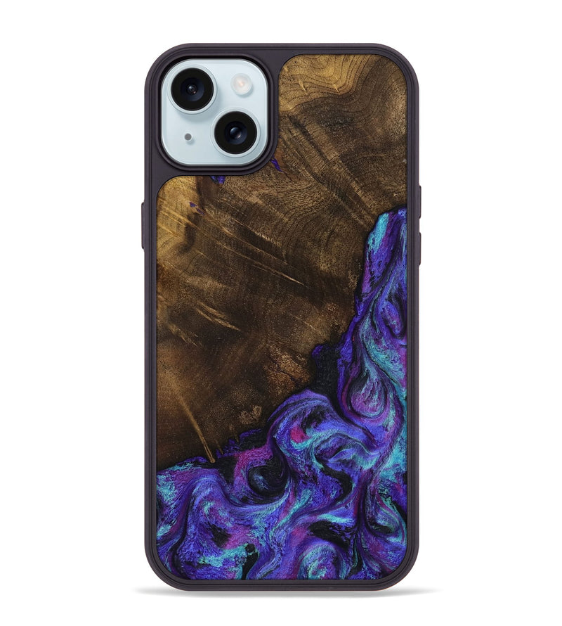 iPhone 15 Plus Wood Phone Case - Chris (Purple, 799631)