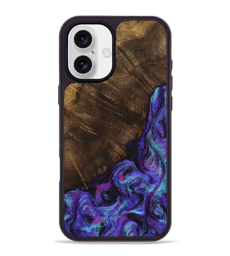 iPhone 16 Plus Wood Phone Case - Chris (Purple, 799631)
