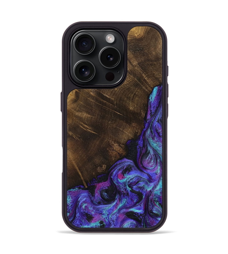 iPhone 16 Pro Wood Phone Case - Chris (Purple, 799631)