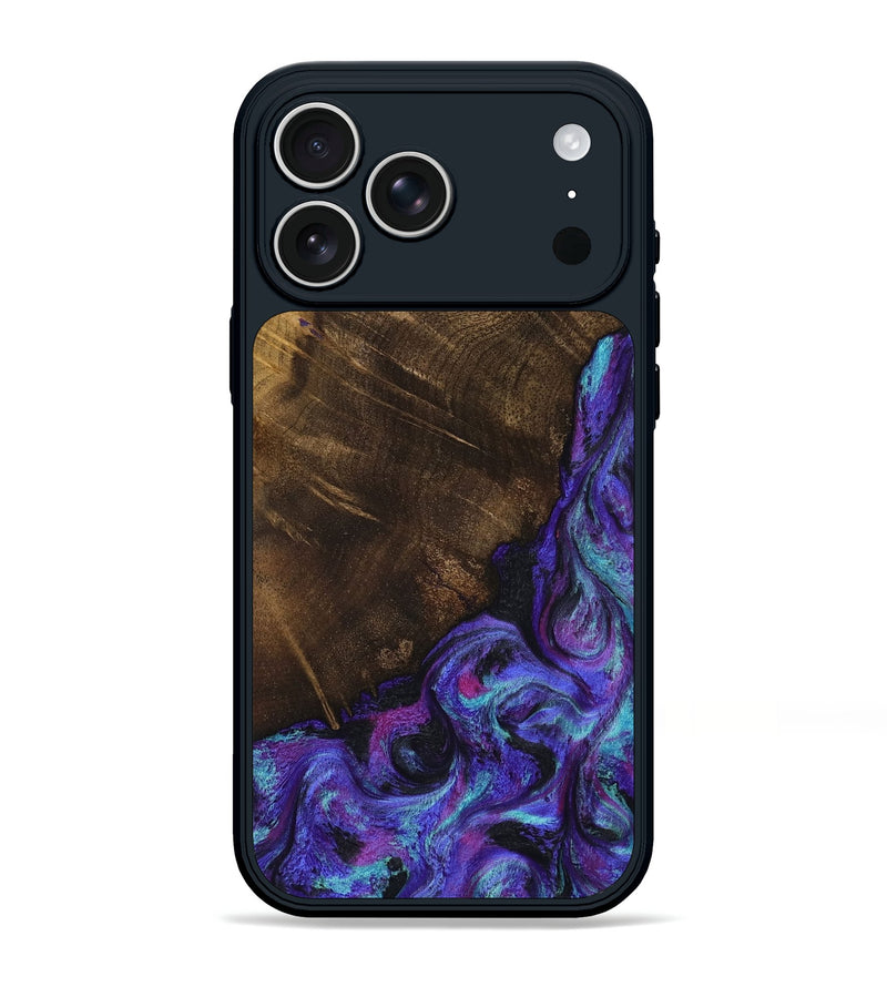 iPhone 17 Pro Max Wood Phone Case - Chris (Purple, 799631)