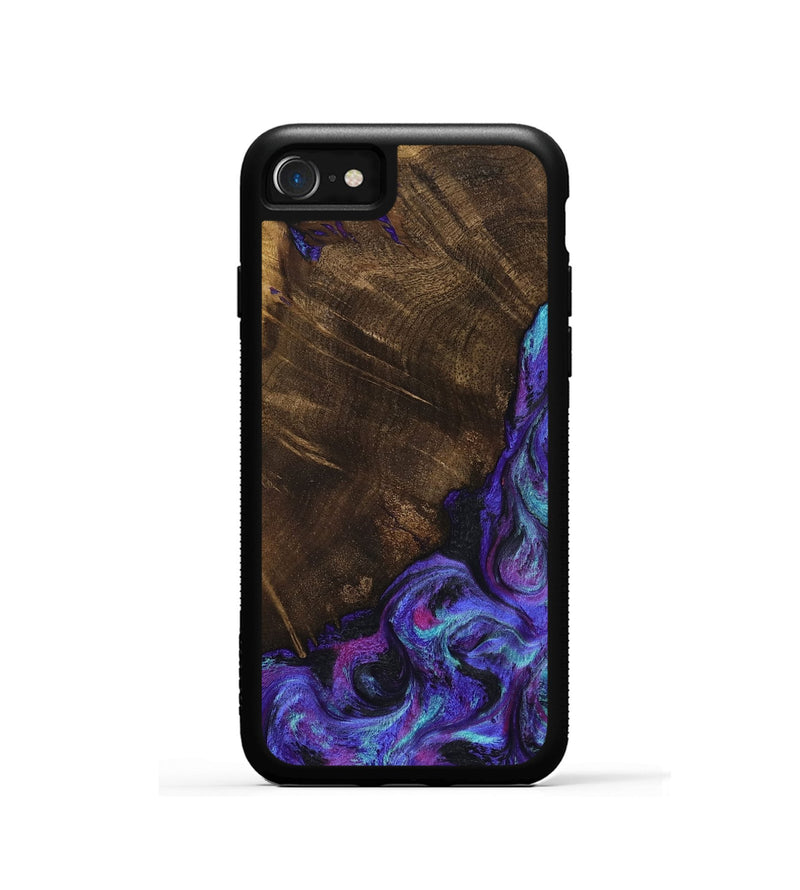 iPhone SE Wood Phone Case - Chris (Purple, 799631)
