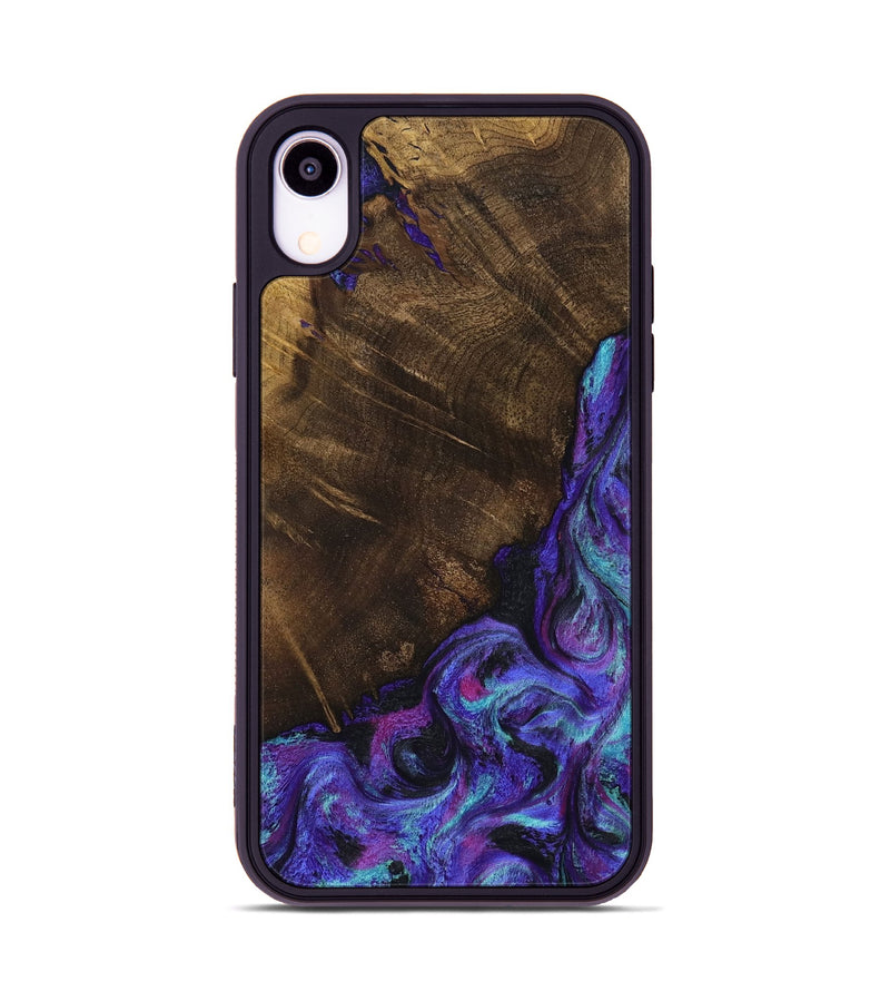 iPhone Xr Wood Phone Case - Chris (Purple, 799631)