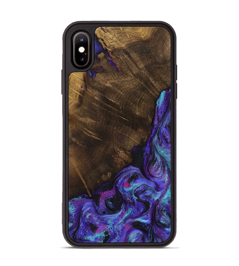 iPhone Xs Max Wood Phone Case - Chris (Purple, 799631)