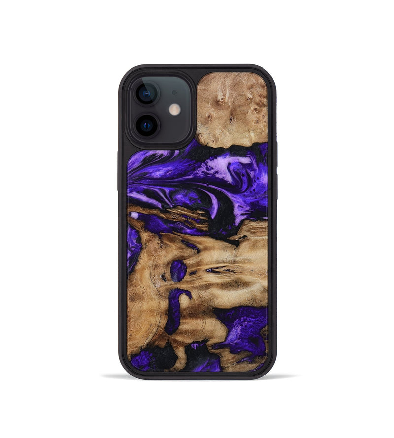 iPhone 12 mini Wood Phone Case - Rogers (Purple, 799632)