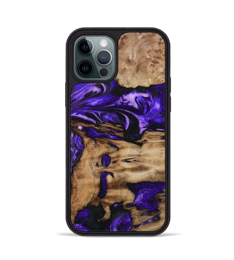 iPhone 12 Pro Wood Phone Case - Rogers (Purple, 799632)