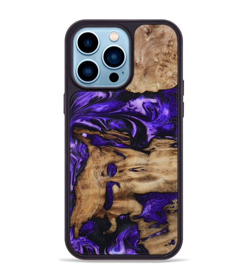 iPhone 14 Pro Max Wood Phone Case - Rogers (Purple, 799632)