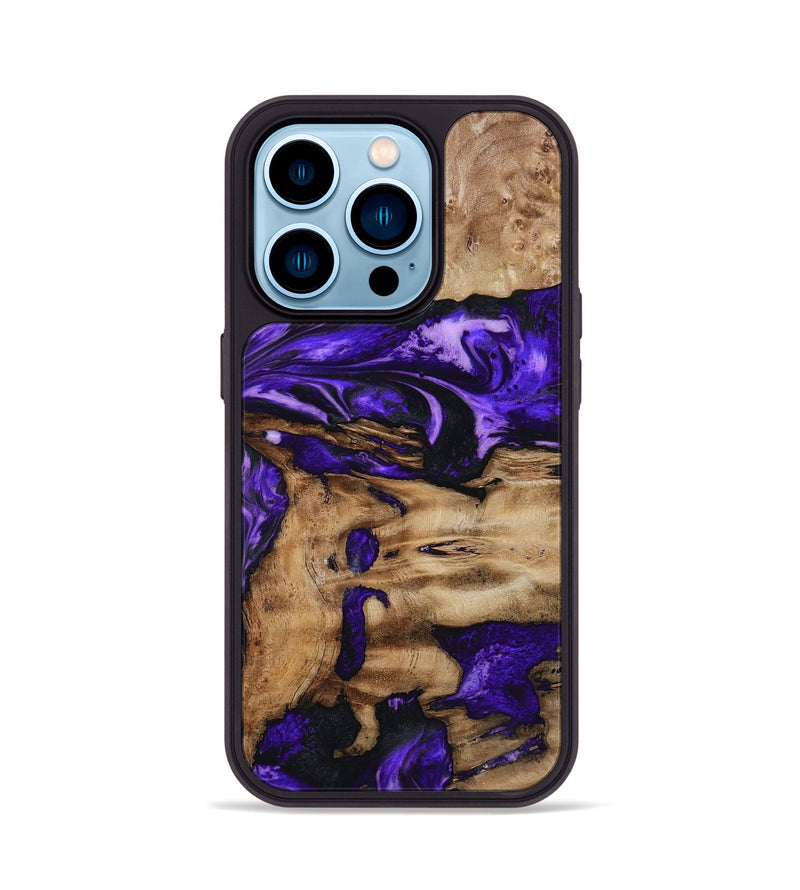 iPhone 14 Pro Wood Phone Case - Rogers (Purple, 799632)