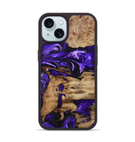 iPhone 15 Wood Phone Case - Rogers (Purple, 799632)