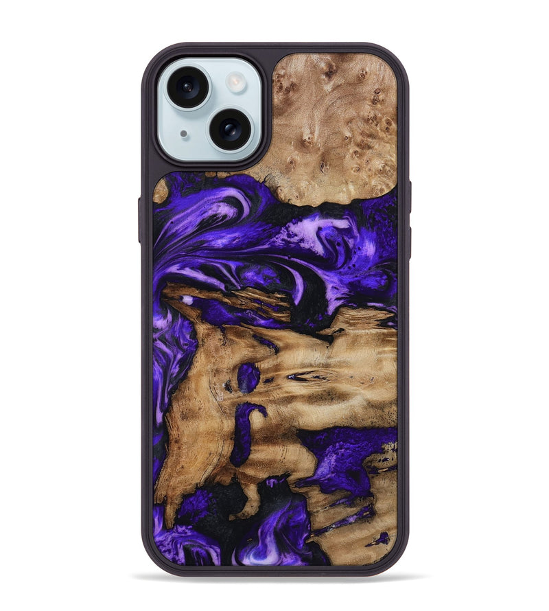 iPhone 15 Plus Wood Phone Case - Rogers (Purple, 799632)