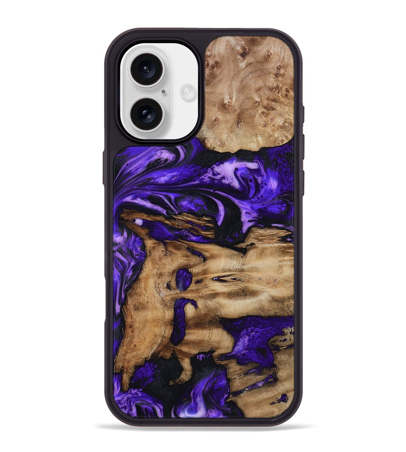 iPhone 16 Plus Wood Phone Case - Rogers (Purple, 799632)