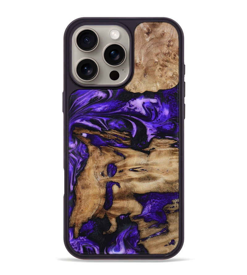 iPhone 16 Pro Max Wood Phone Case - Rogers (Purple, 799632)