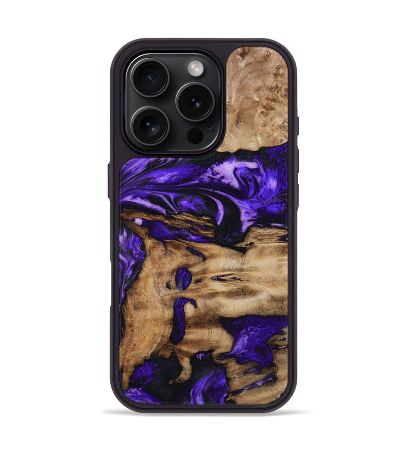 iPhone 16 Pro Wood Phone Case - Rogers (Purple, 799632)