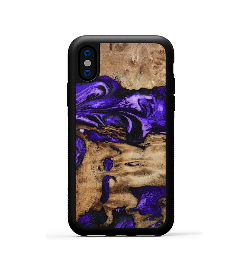 iPhone Xs Wood Phone Case - Rogers (Purple, 799632)