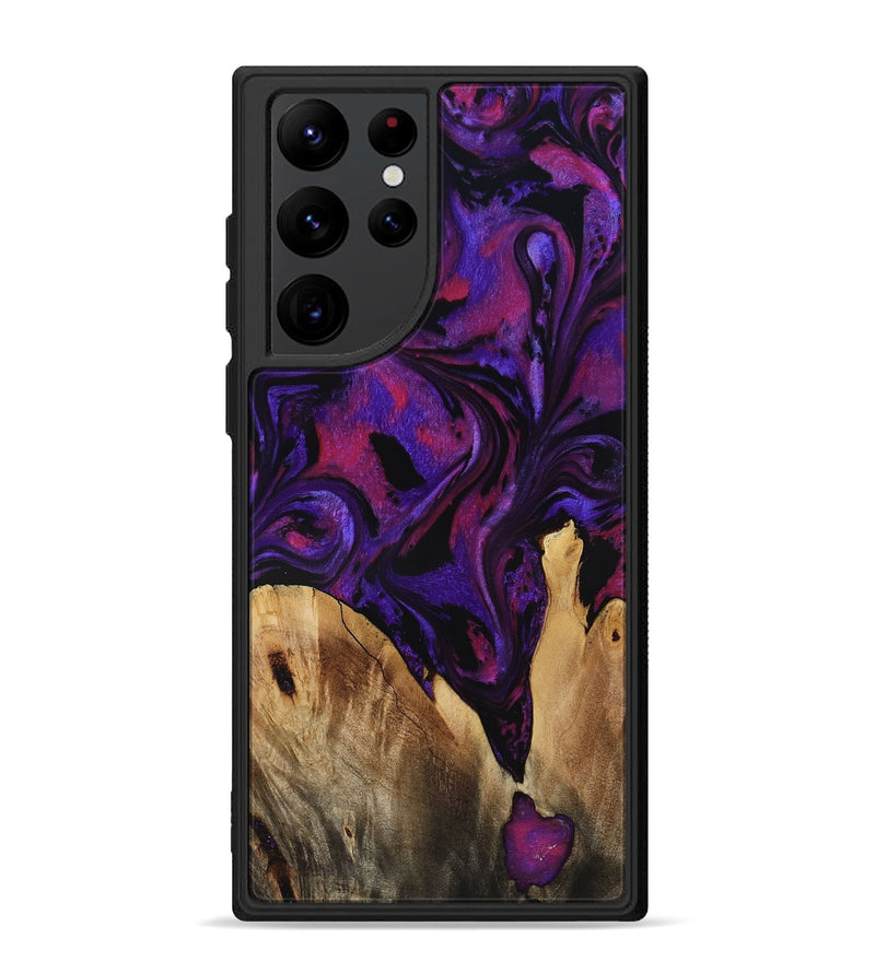 Galaxy S22 Ultra Wood Phone Case - Earle (Purple, 799633)
