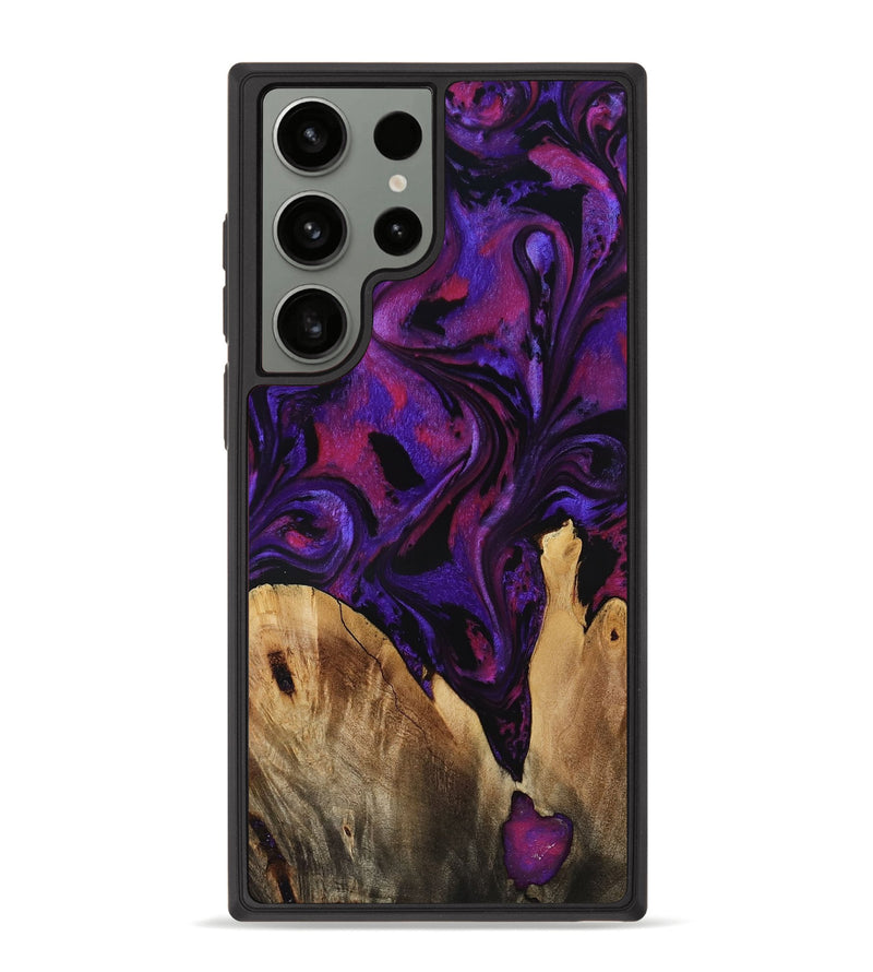 Galaxy S23 Ultra Wood Phone Case - Earle (Purple, 799633)
