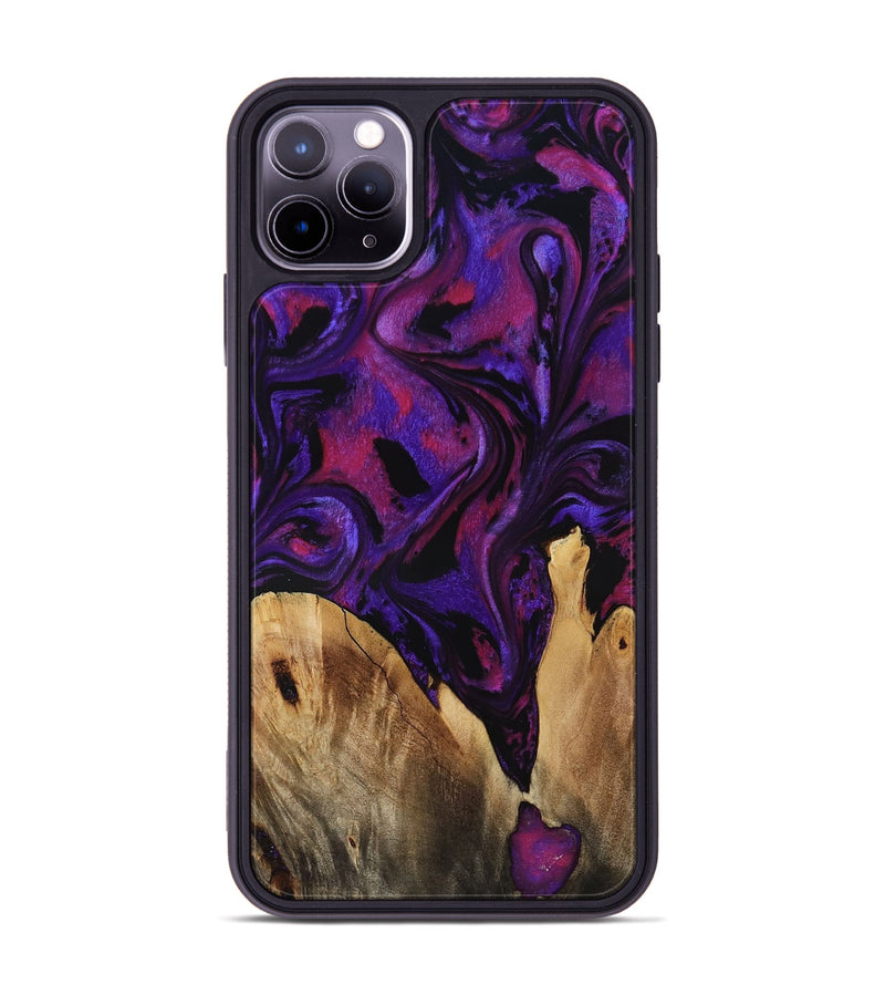 iPhone 11 Pro Max Wood Phone Case - Earle (Purple, 799633)
