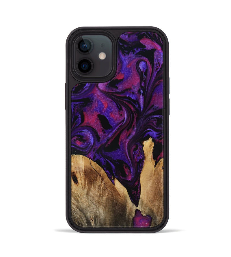 iPhone 12 Wood Phone Case - Earle (Purple, 799633)