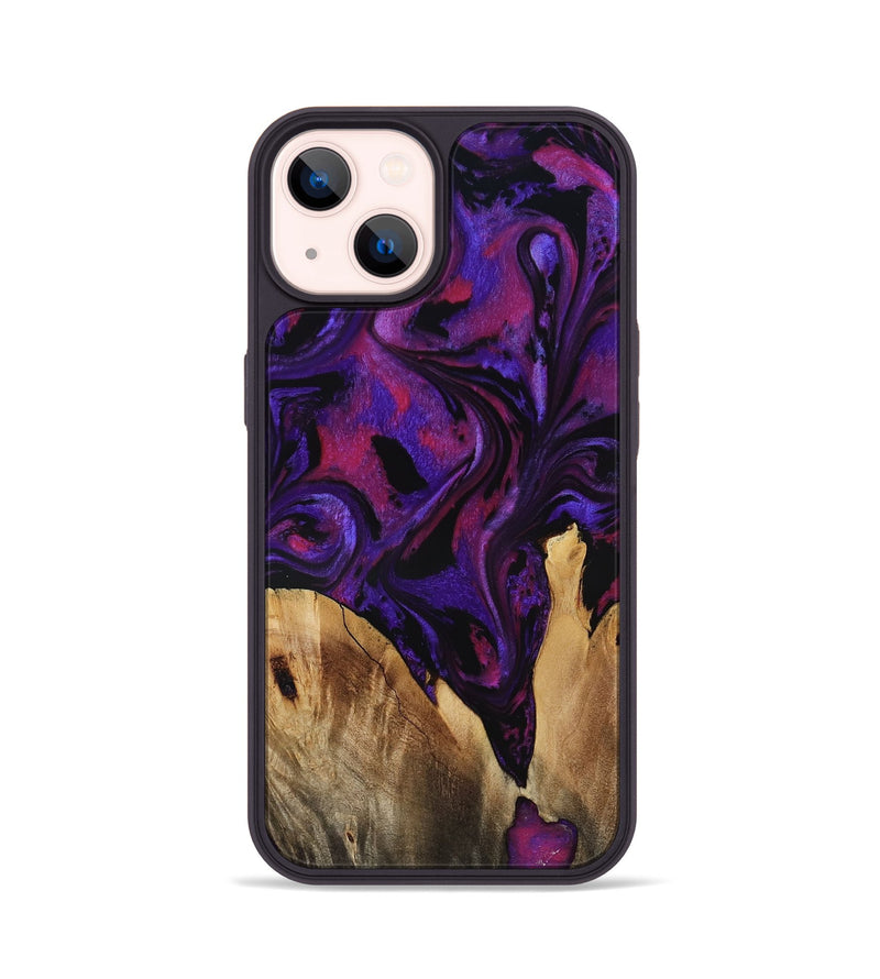 iPhone 14 Wood Phone Case - Earle (Purple, 799633)
