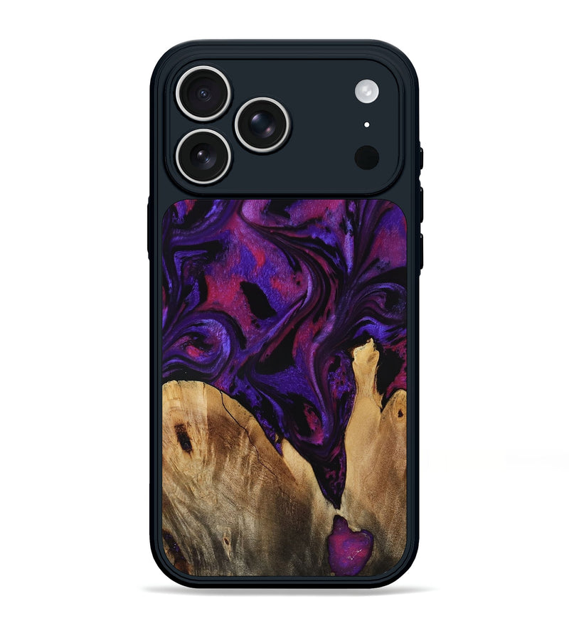 iPhone 17 Pro Max Wood Phone Case - Earle (Purple, 799633)