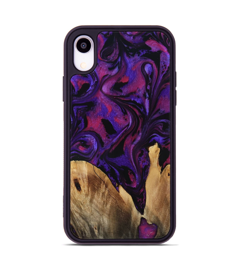 iPhone Xr Wood Phone Case - Earle (Purple, 799633)