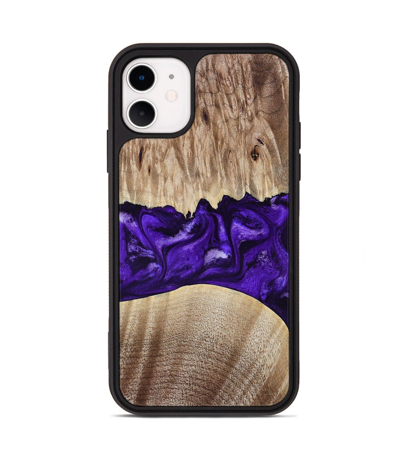 iPhone 11 Wood Phone Case - Kameron (Purple, 799634)