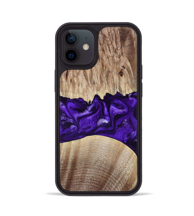 iPhone 12 Wood Phone Case - Kameron (Purple, 799634)