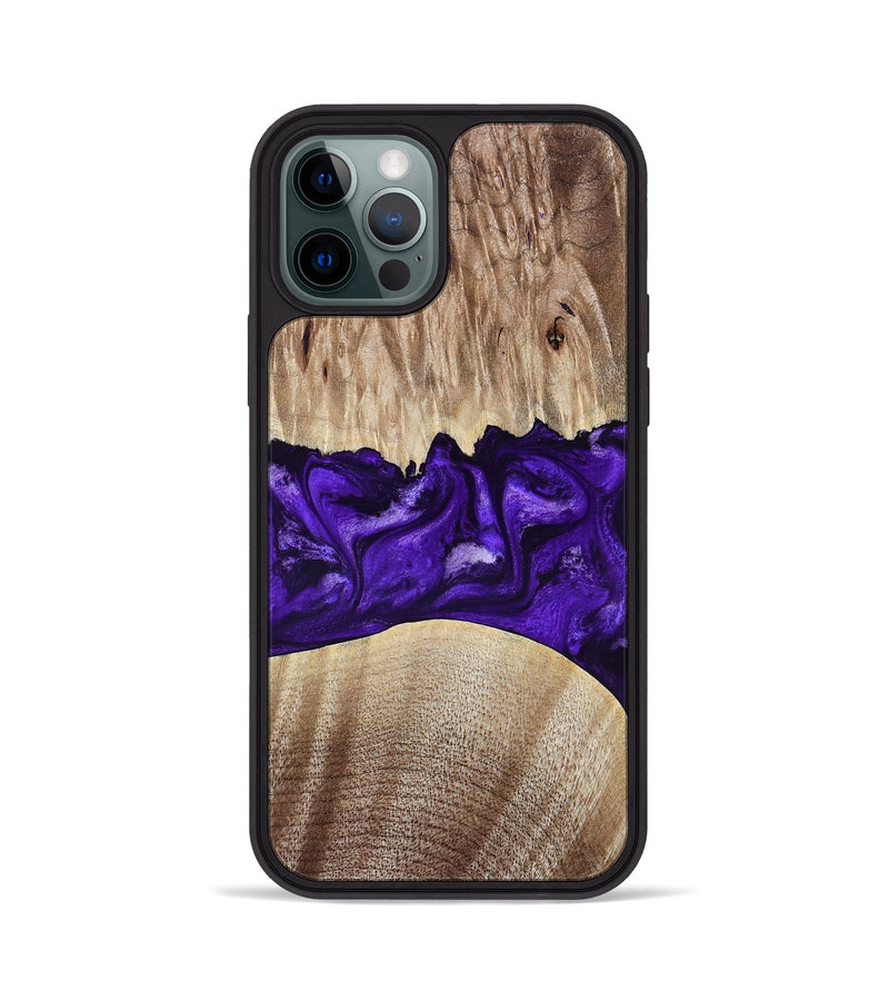 iPhone 12 Pro Wood Phone Case - Kameron (Purple, 799634)
