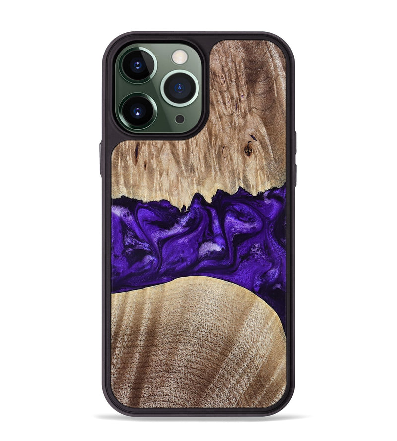 iPhone 13 Pro Max Wood Phone Case - Kameron (Purple, 799634)