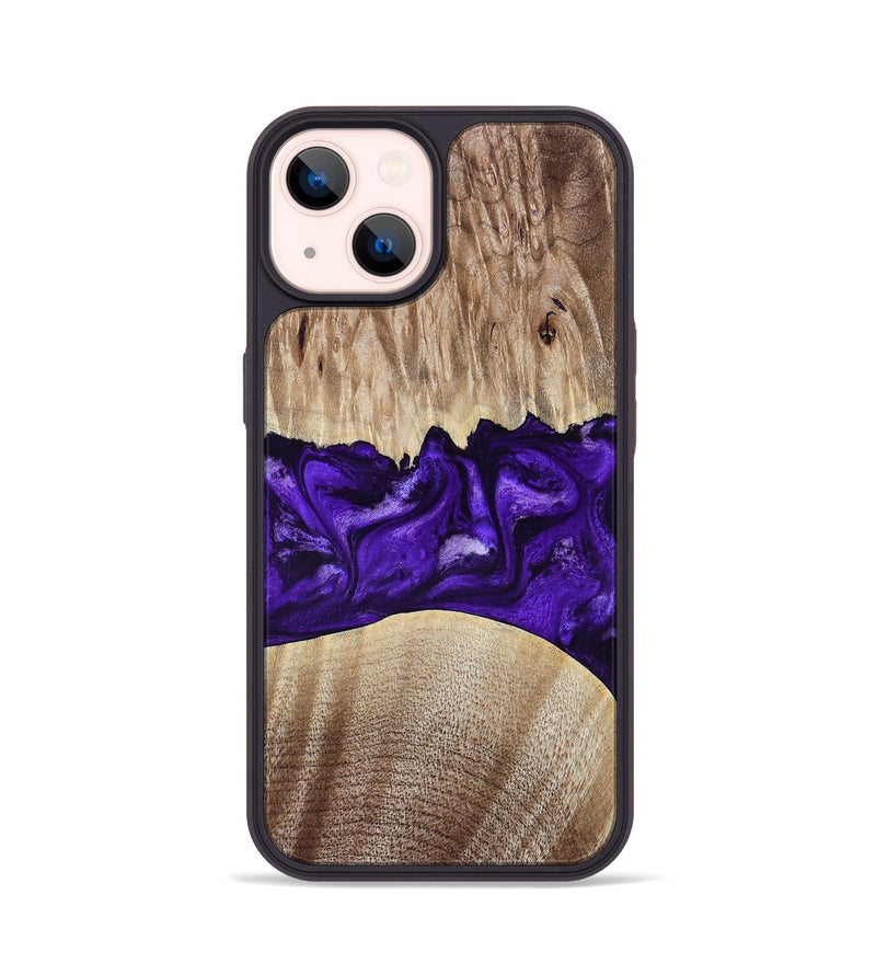 iPhone 14 Wood Phone Case - Kameron (Purple, 799634)