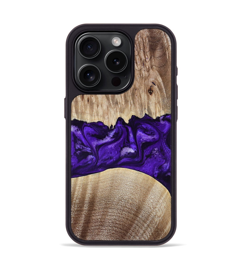 iPhone 15 Pro Wood Phone Case - Kameron (Purple, 799634)