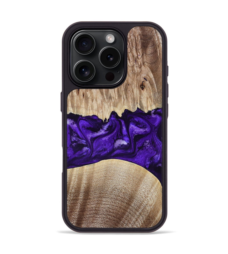 iPhone 16 Pro Wood Phone Case - Kameron (Purple, 799634)
