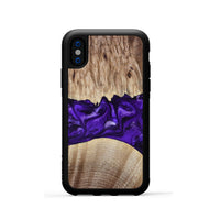 iPhone Xs Wood Phone Case - Kameron (Purple, 799634)