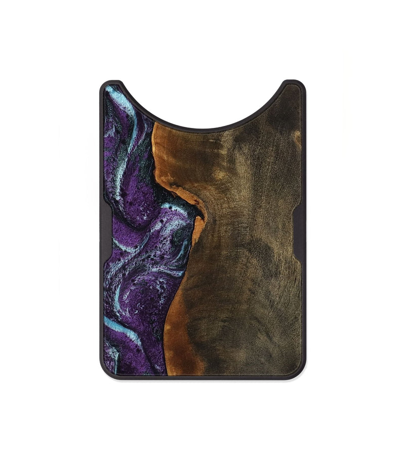 Alloy Wood Wallet - Corina (Purple, 799635)