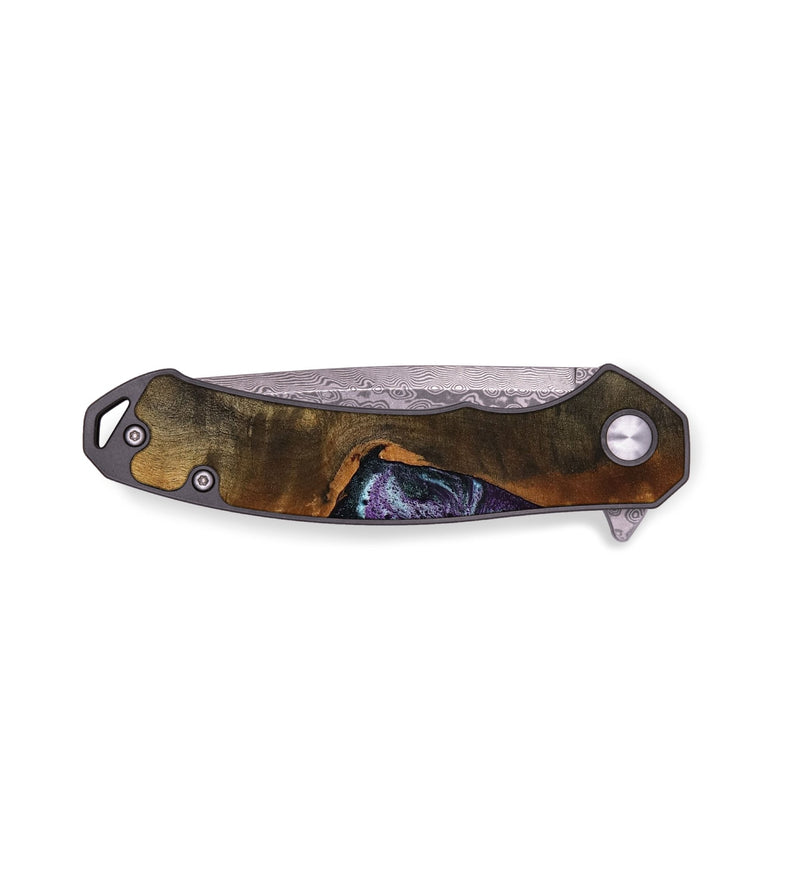 EDC Wood Pocket Knife - Corina (Purple, 799635)