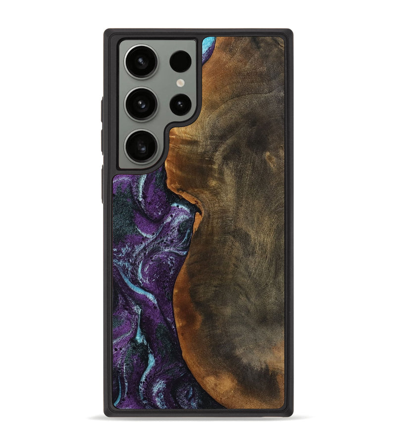 Galaxy S23 Ultra Wood Phone Case - Corina (Purple, 799635)