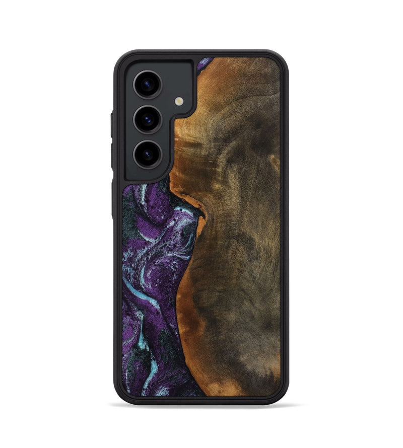Galaxy S24 Wood Phone Case - Corina (Purple, 799635)