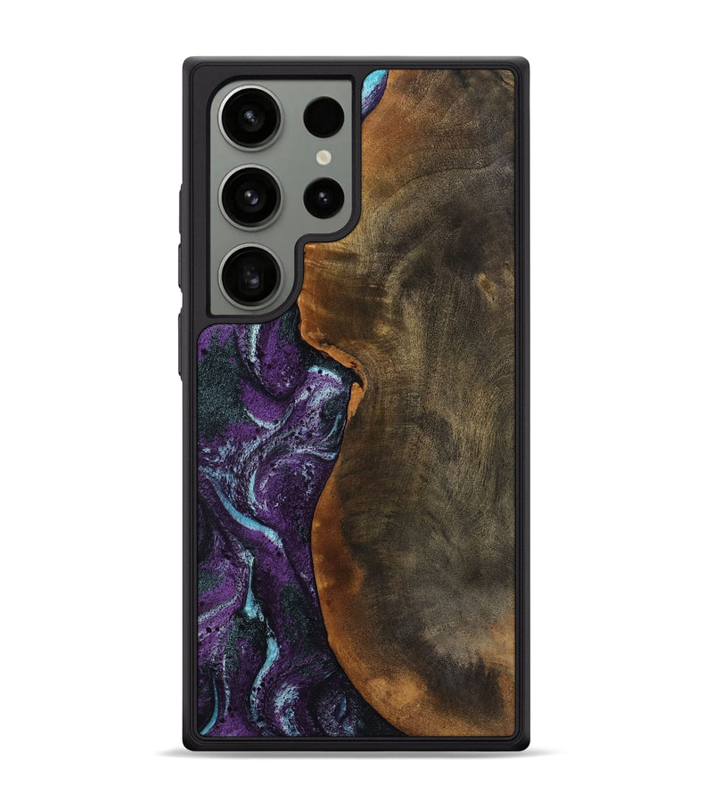 Galaxy S24 Ultra Wood Phone Case - Corina (Purple, 799635)
