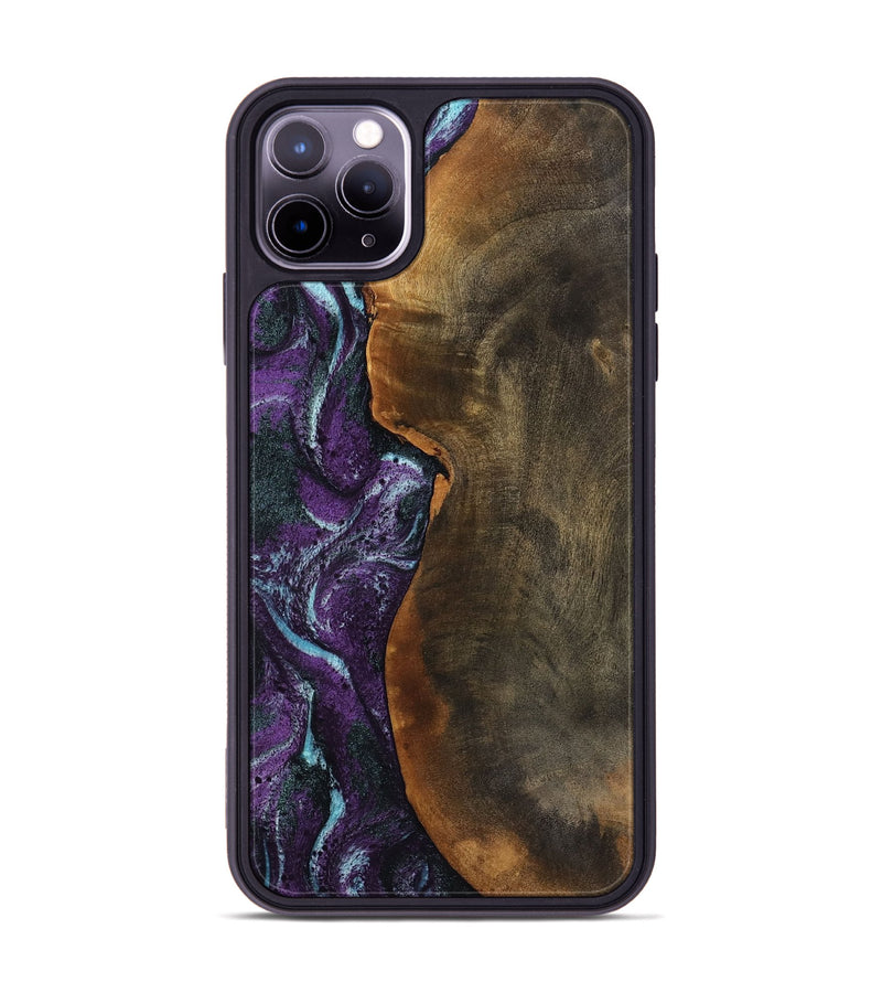 iPhone 11 Pro Max Wood Phone Case - Corina (Purple, 799635)