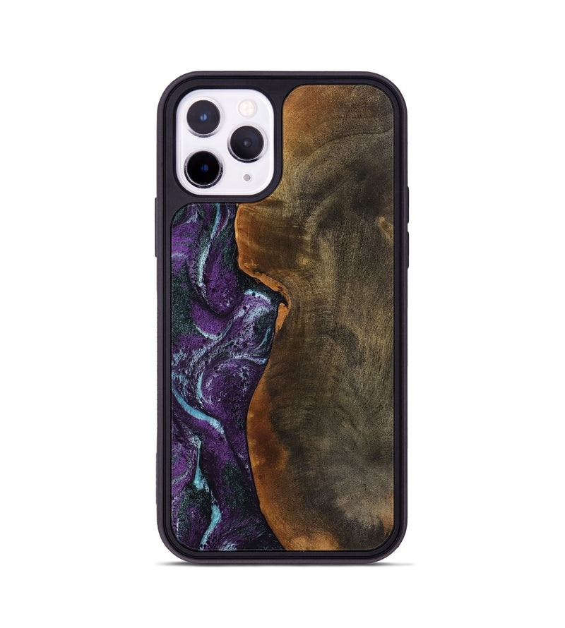 iPhone 11 Pro Wood Phone Case - Corina (Purple, 799635)