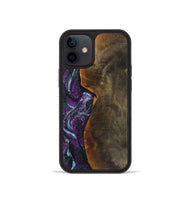 iPhone 12 mini Wood Phone Case - Corina (Purple, 799635)