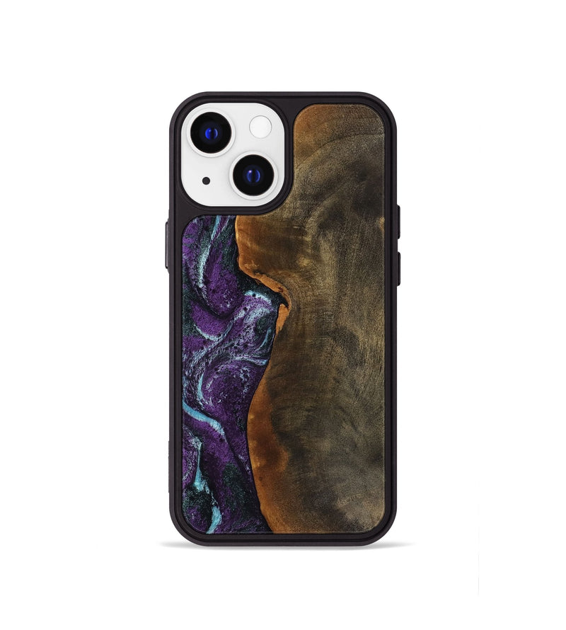 iPhone 13 mini Wood Phone Case - Corina (Purple, 799635)
