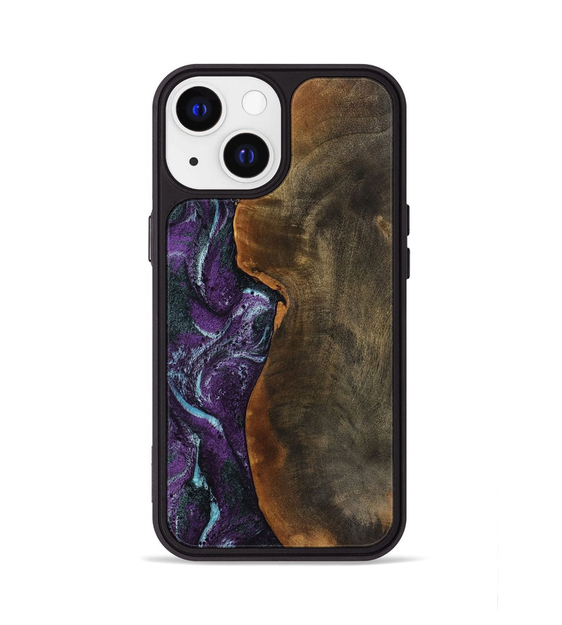 iPhone 13 Wood Phone Case - Corina (Purple, 799635)