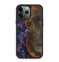 iPhone 13 Pro Max Wood Phone Case - Corina (Purple, 799635)