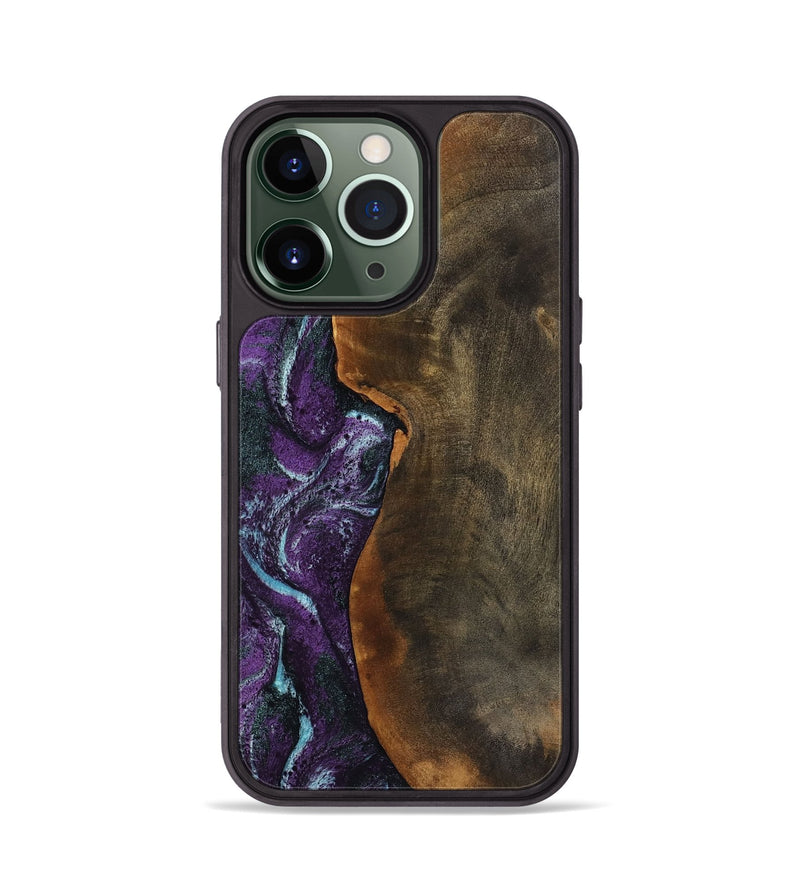 iPhone 13 Pro Wood Phone Case - Corina (Purple, 799635)