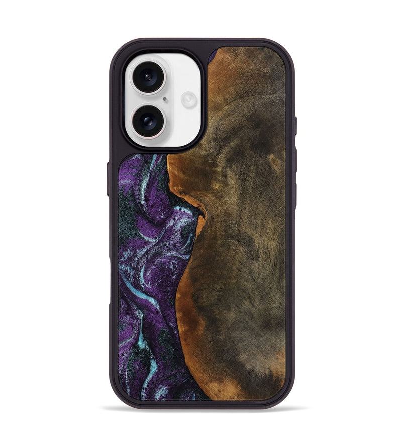 iPhone 17 Wood Phone Case - Corina (Purple, 799635)