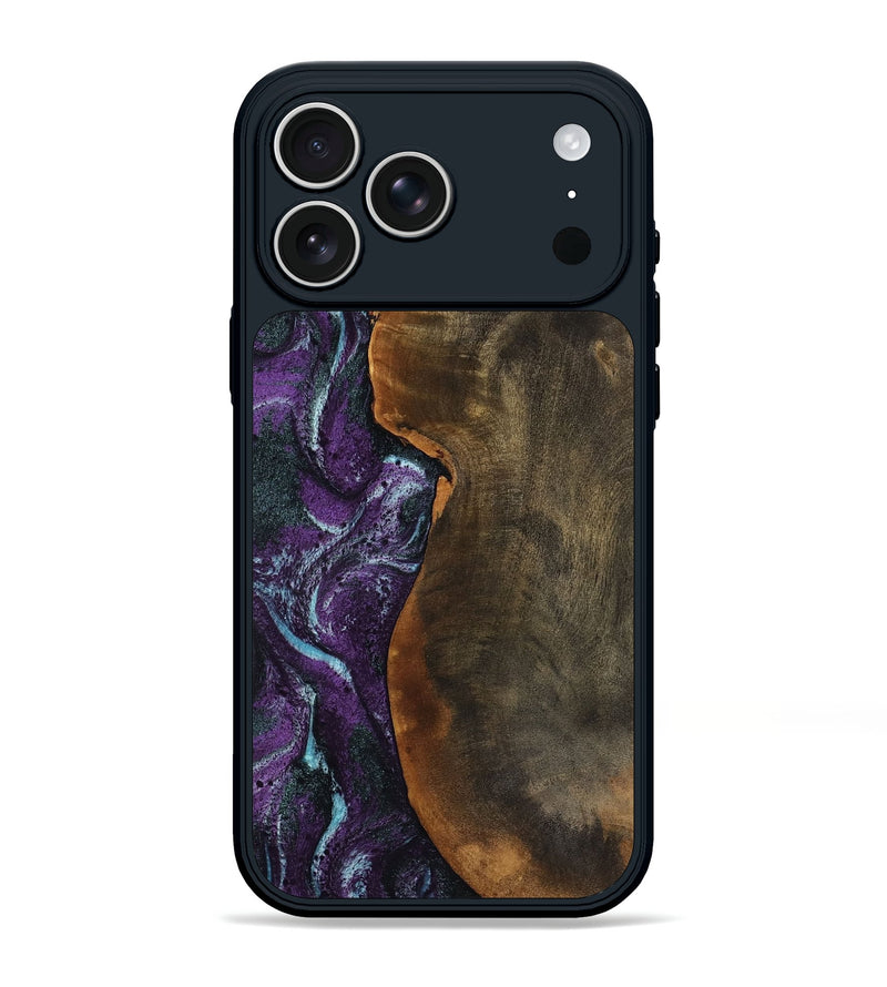 iPhone 17 Pro Max Wood Phone Case - Corina (Purple, 799635)